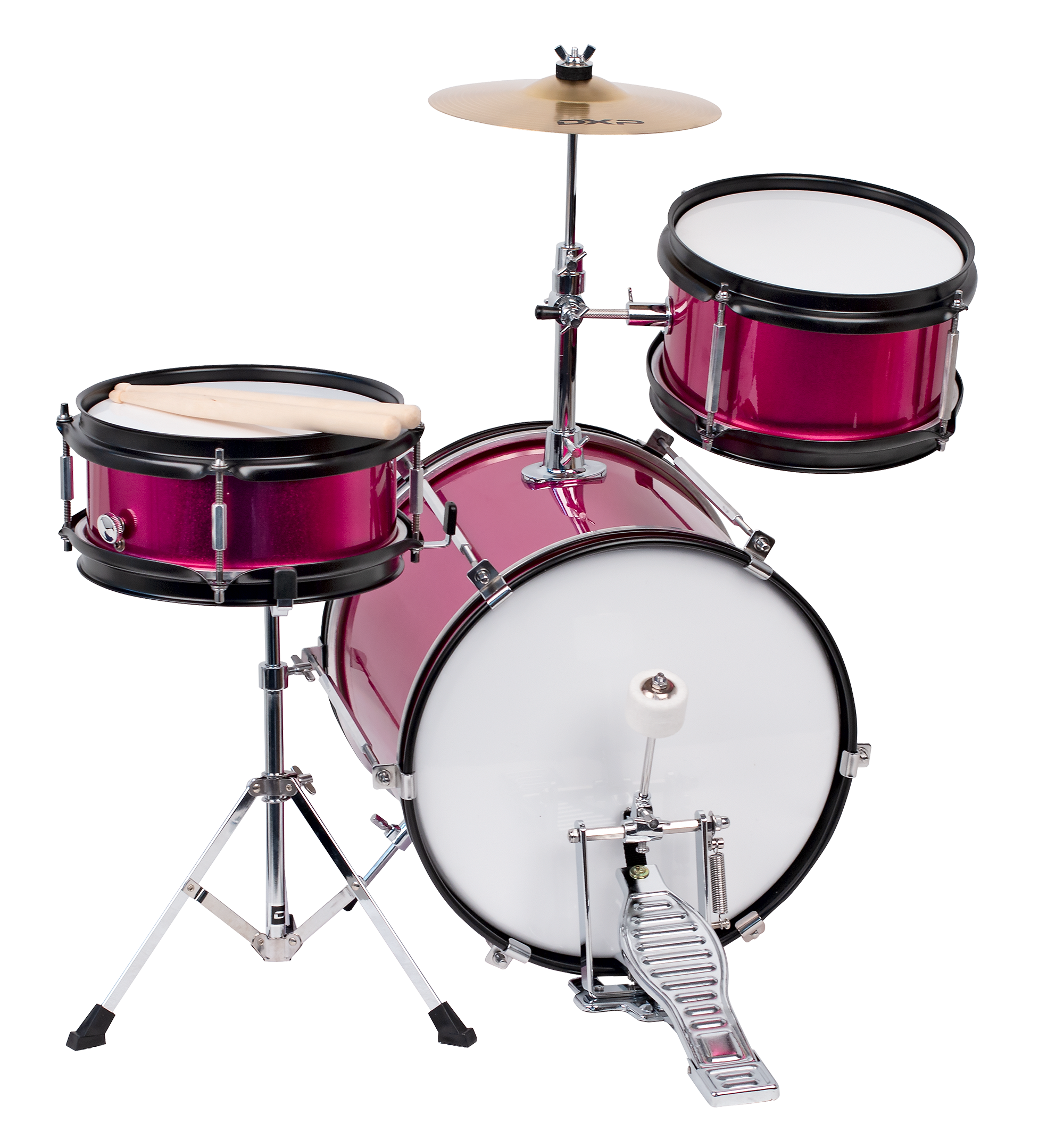 DXP | TXJ3PK | 3 Piece Junior Drum Kit Package | Pink DXP | TXJ3PK | 3 Piece Junior Drum Kit Package | Pink